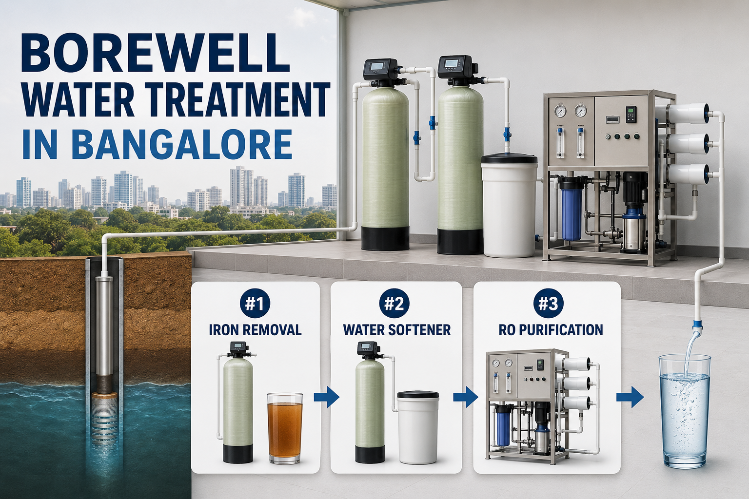 Borewell water treatment in Bangalore
