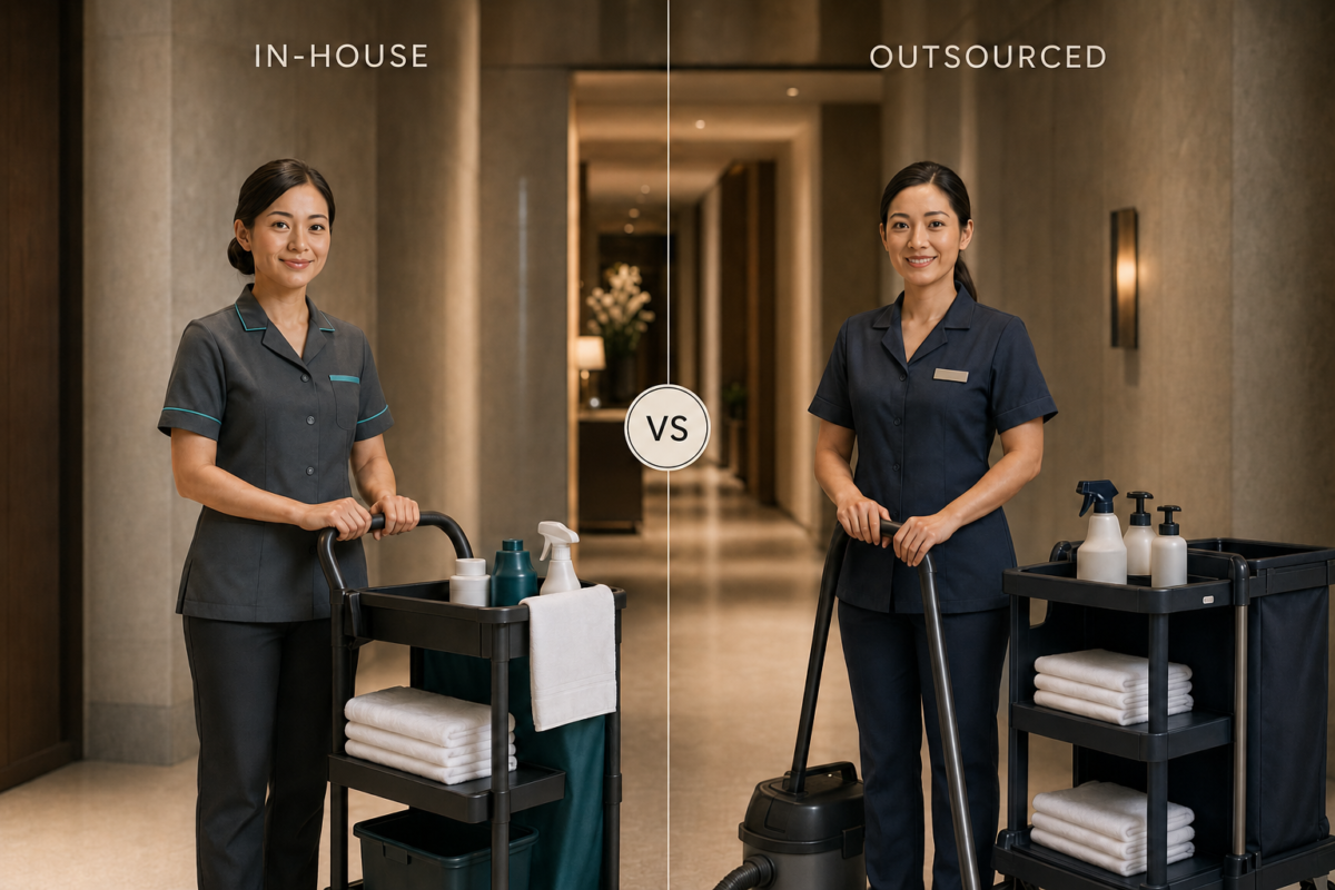 In-House vs outsourced housekeeping